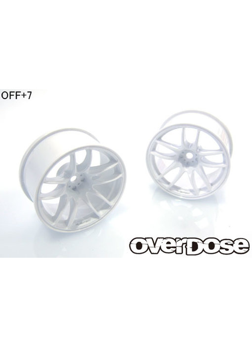 Overdose R-SPEC Work Emotion CR Kiwami / White / 7mm (2)