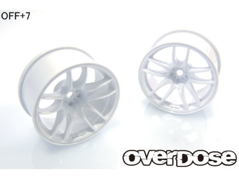 Overdose R-SPEC Work Emotion CR Kiwami / Color: White / Offset: 7mm (2pcs)