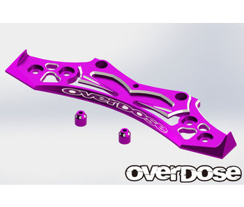 Overdose Alum. Bumper for OD, YOKOMO / Purple