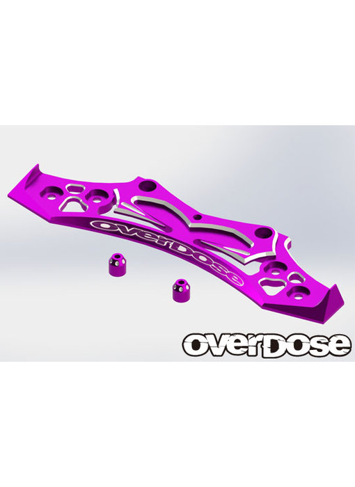 Overdose Alum. Bumper for OD, YOKOMO / Purple