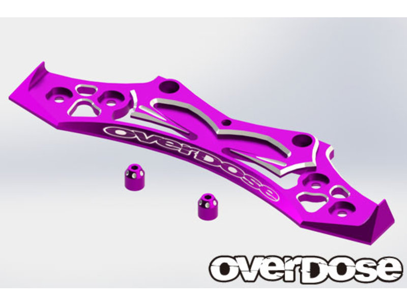 Overdose Aluminum Bumper for OD, YOKOMO / Color: Purple