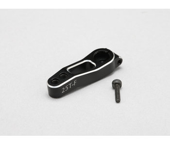 Yokomo Alum. Clamp Servo Horn 23mm for YD-2 Slide Rack (25T Yokomo/Futaba) - Black Edge Design