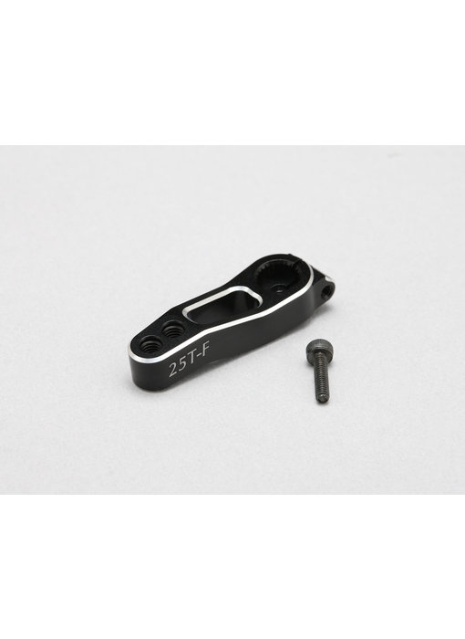 Yokomo Alum. Clamp Servo Horn 23mm for YD-2 Slide Rack (25T Yokomo/Futaba) - Black Edge Design