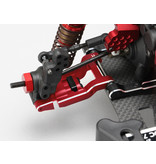 Yokomo Y2-R08RASA - Aluminum Adjustable Rear Short H-Arm Set - Red