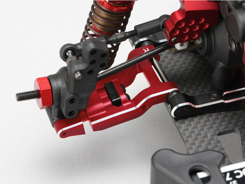 Yokomo Y2-R08RASA - Aluminum Adjustable Rear Short H-Arm Set - Red