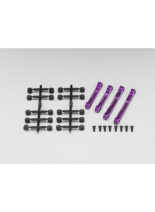 Yokomo Aluminium Adjustable Suspension Mount Set - Purple