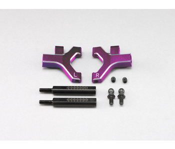 Yokomo Aluminium Front Lower Short A-Arm - Purple (1 set)