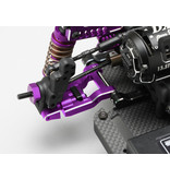 Yokomo Y2-P08RASA - Aluminum Adjustable Rear Short H-Arm Set - Purple