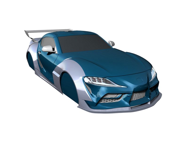 Rc Arlos AF-PSA90BK - Wide Body Kit for Toyota Supra (A90) - DISCONTINUED