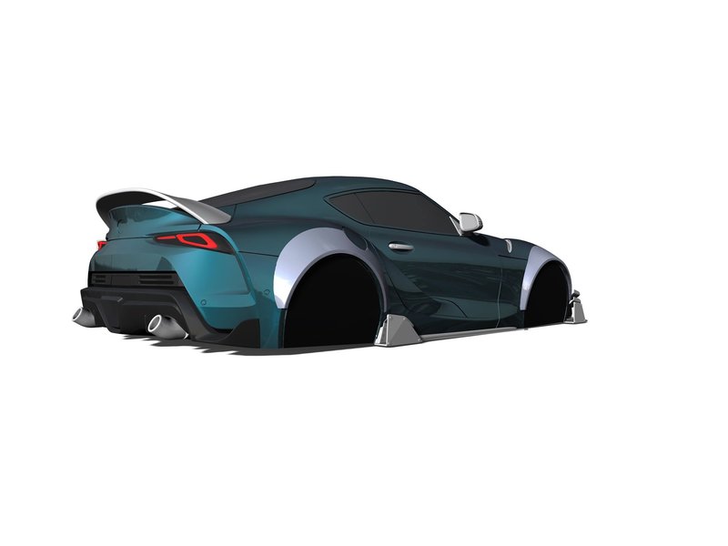 Rc Arlos AF-CSA90BK - Wide Body Kit CUSTOM for Toyota Supra CUSTOM (A90) - DISCONTINUED