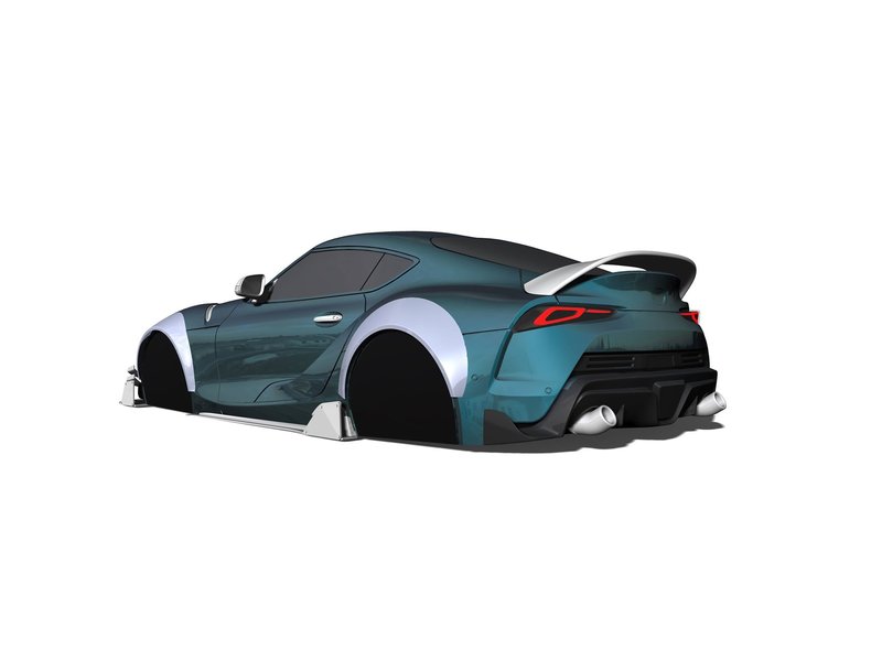 Rc Arlos AF-CSA90BK - Wide Body Kit CUSTOM for Toyota Supra CUSTOM (A90) - DISCONTINUED