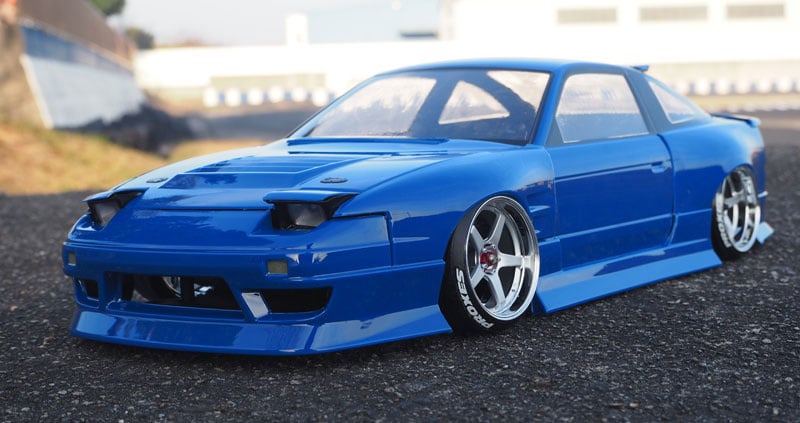 Addiction RC - AD-PB5-1 - Nissan 180SX D-MAX Body - Drifted