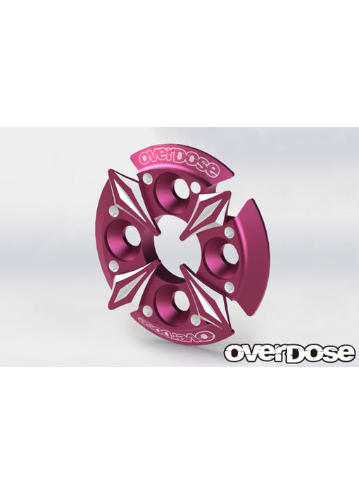 Overdose Spur Gear Support Plate Type-5 / Pink
