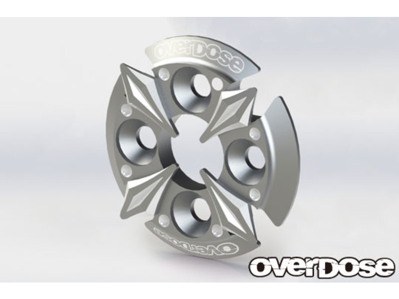 Overdose Spur Gear Support Plate Type-5 / Color: Silver