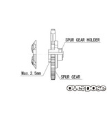 Overdose Spur Gear Support Plate Type-5 / Color: Silver