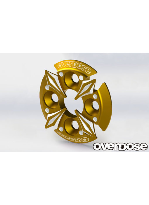 Overdose Spur Gear Support Plate Type-5 / Gold