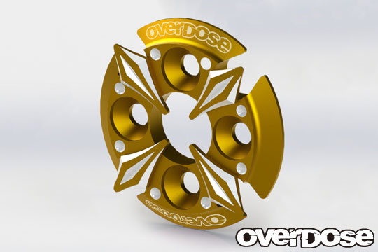 Overdose Spur Gear Support Plate Type-5 - Gold Overdose Spur Gear Support Plate Type-5 - Gold