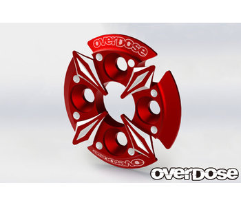 Overdose Spur Gear Support Plate Type-5 / Red