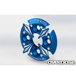 Overdose Spur Gear Support Plate Type-5 / Color: Blue