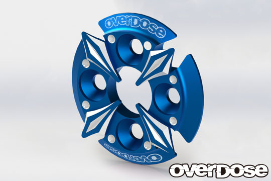 Overdose Spur Gear Support Plate Type-5 - Blue Overdose Spur Gear Support Plate Type-5 - Blue