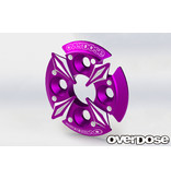 Overdose Spur Gear Support Plate Type-5 / Color: Purple