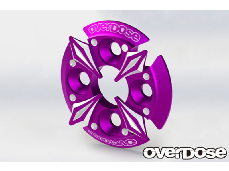 Overdose Spur Gear Support Plate Type-5 / Color: Purple