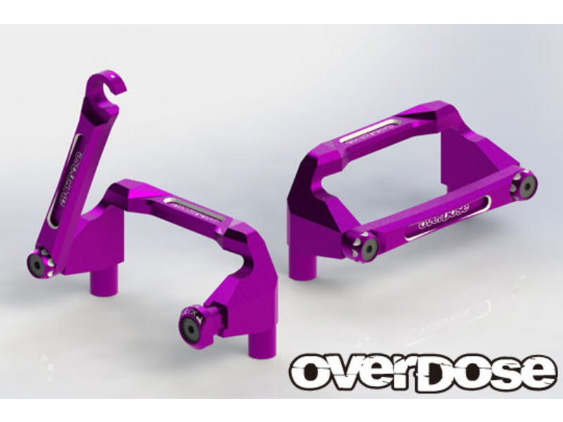 Overdose Aluminum Battery Holder Set for OD / Color: Purple