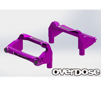 Overdose Alum. Battery Holder Set for OD / Purple