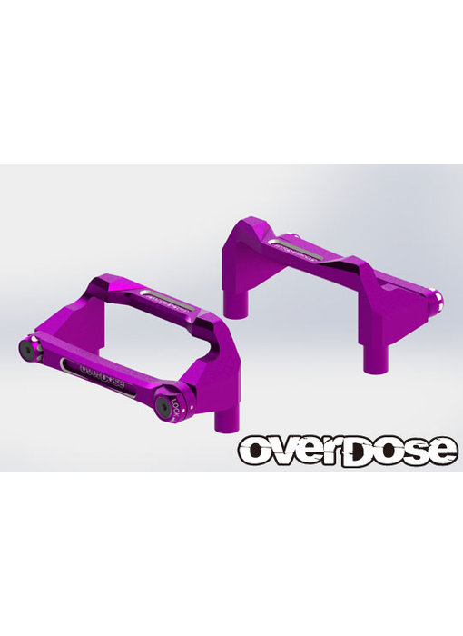 Overdose Alum. Battery Holder Set for OD / Purple