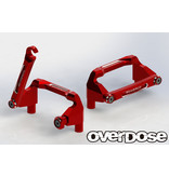 Overdose Aluminum Battery Holder Set for OD / Color: Red