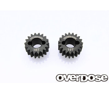 Overdose Counter Gear Super Low Gear Set (18T-19T) for GALM Gear Drive Set, XEX)