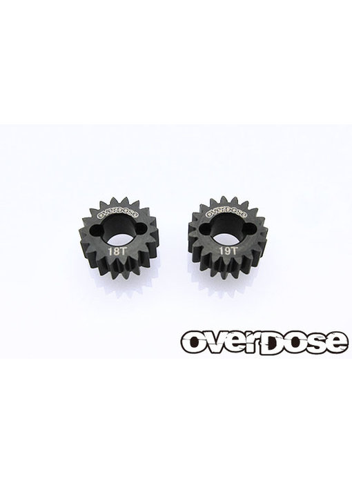 Overdose Counter Gear Super Low Gear Set (18T-19T) for GALM Gear Drive Set, XEX)