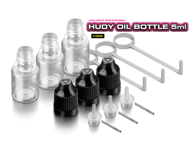 Hudy H106900 - Oil Bottle Set 5ml (3pcs)