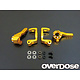 Alum. C-Hub & Upright Set 8-8 for Tamiya / Gold