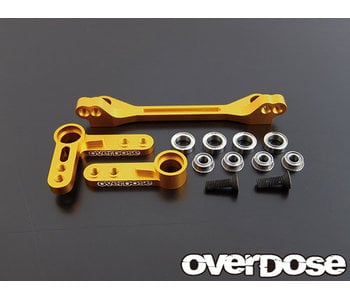 Overdose Alum. Steering Crank Set for VDF / Gold