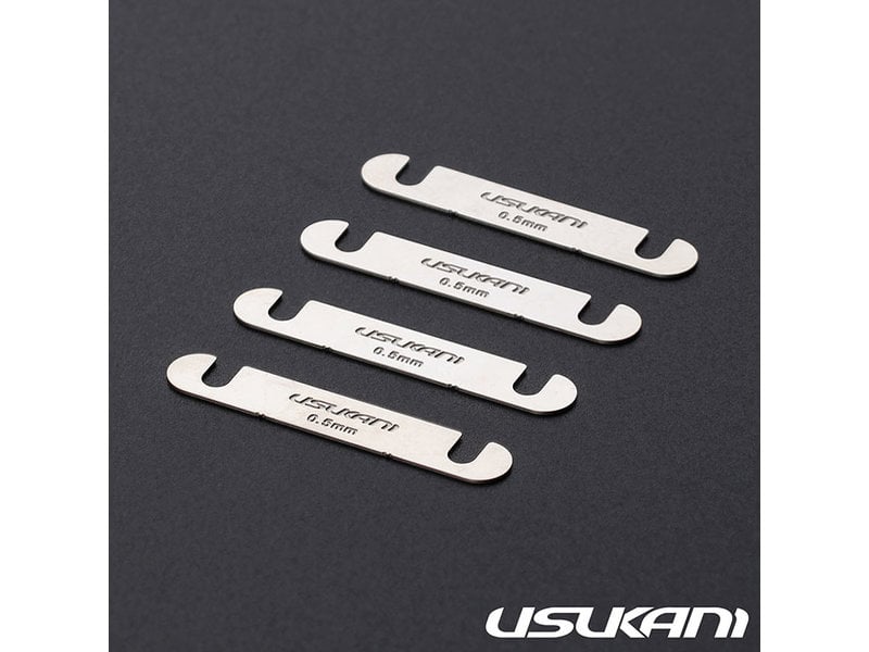 Usukani PDSP-41 - Stainless Steel Suspension Mount Spacer 0.5mm for NGE/PDS/YD-2 (4pcs)