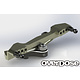 Alum. Curved Slide Rack Steering Set Type-2 for Vacula II, GALM / Black