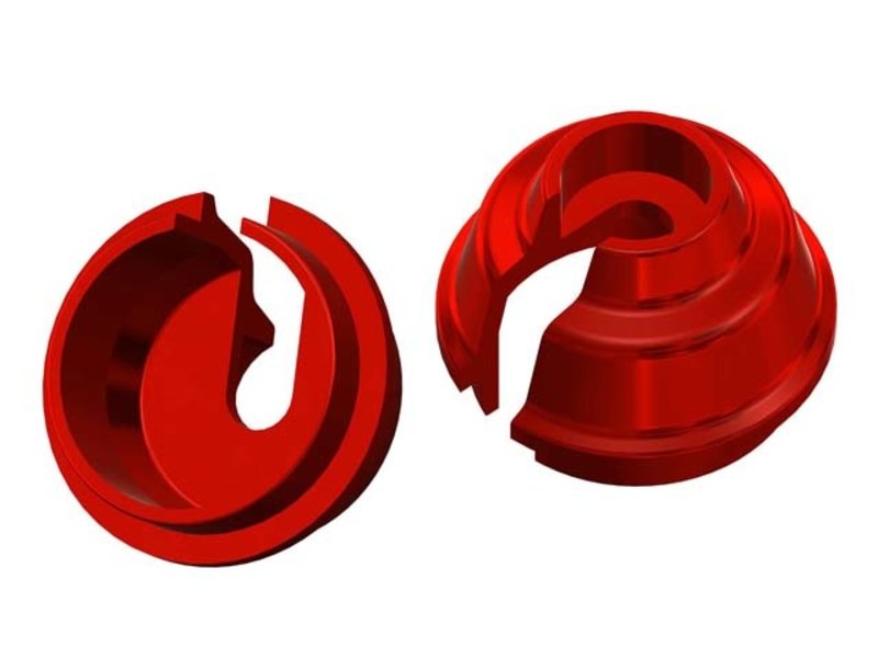 WRAP-UP Next 0495-FD - Rate-Up Spring Retainer 8mm - Red (2pcs) - DISCONTINUED