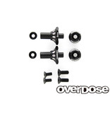 Overdose Aluminum One Piece Axle Shaft 6mm for OD (RWD Front) / Color: Black