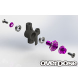 Overdose Aluminum One Piece Axle Shaft 6mm for OD (RWD Front) / Color: Black
