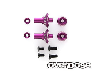 Overdose Alum. One Piece Axle Shaft 6mm for OD (RWD Front) / Purple