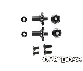 Overdose Alum. One Piece Axle Shaft 4mm for OD (RWD Front) / Black