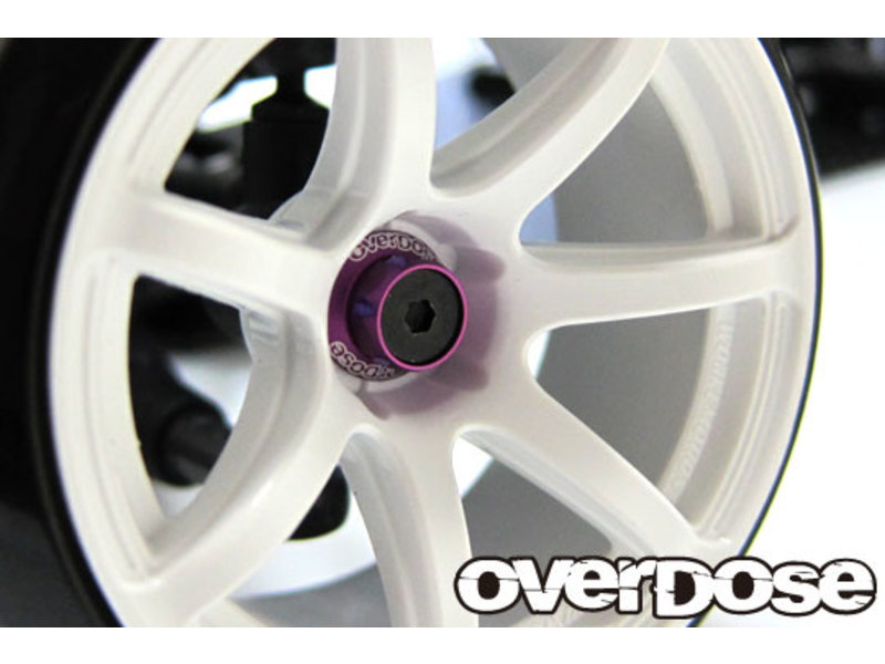 Overdose Aluminum One Piece Axle Shaft 4mm for OD (RWD Front) / Color: Red