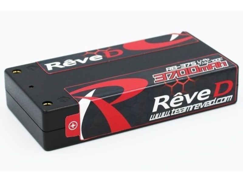 ReveD LiPo Battery Thin Shorty Size 3700mAh 100C