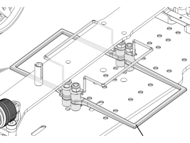 Usukani PDSP-44 - Transverse Battery Mount for PDS