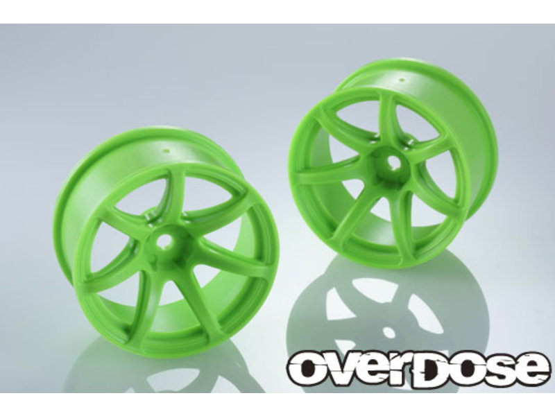 Overdose R-SPEC Work Emotion T7R / Color: Fluor Green / Offset: 7mm (2pcs)