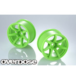 Overdose R-SPEC Work Emotion T7R / Color: Fluor Green / Offset: 7mm (2pcs)