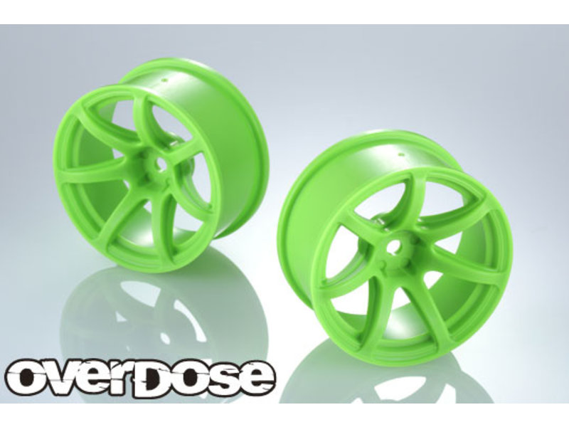 Overdose R-SPEC Work Emotion T7R / Color: Fluor Green / Offset: 7mm (2pcs)