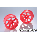 Overdose R-SPEC Work Emotion T7R / Color: Fluor Pink / Offset: 7mm (2pcs)