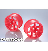 Overdose R-SPEC Work Emotion T7R / Color: Fluor Pink / Offset: 7mm (2pcs)